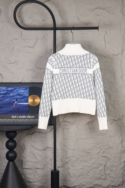 Dior Classic Oblique Reversible Cashmere Sweater – 25FW