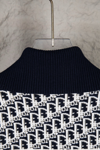 Dior Classic Oblique Reversible Cashmere Sweater – 25FW