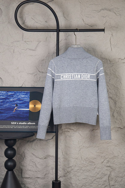 Dior Classic Oblique Reversible Cashmere Sweater – 25FW