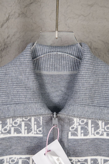 Dior Classic Oblique Reversible Cashmere Sweater – 25FW