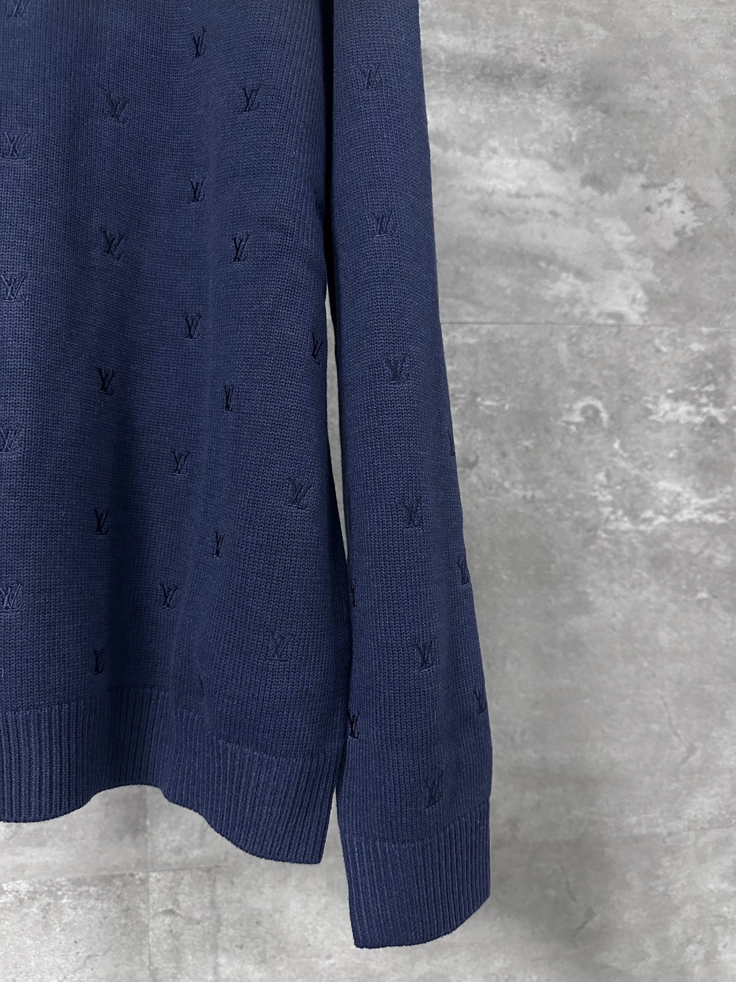 Louis Vuitton Monogram Embroidered Round Neck Sweater