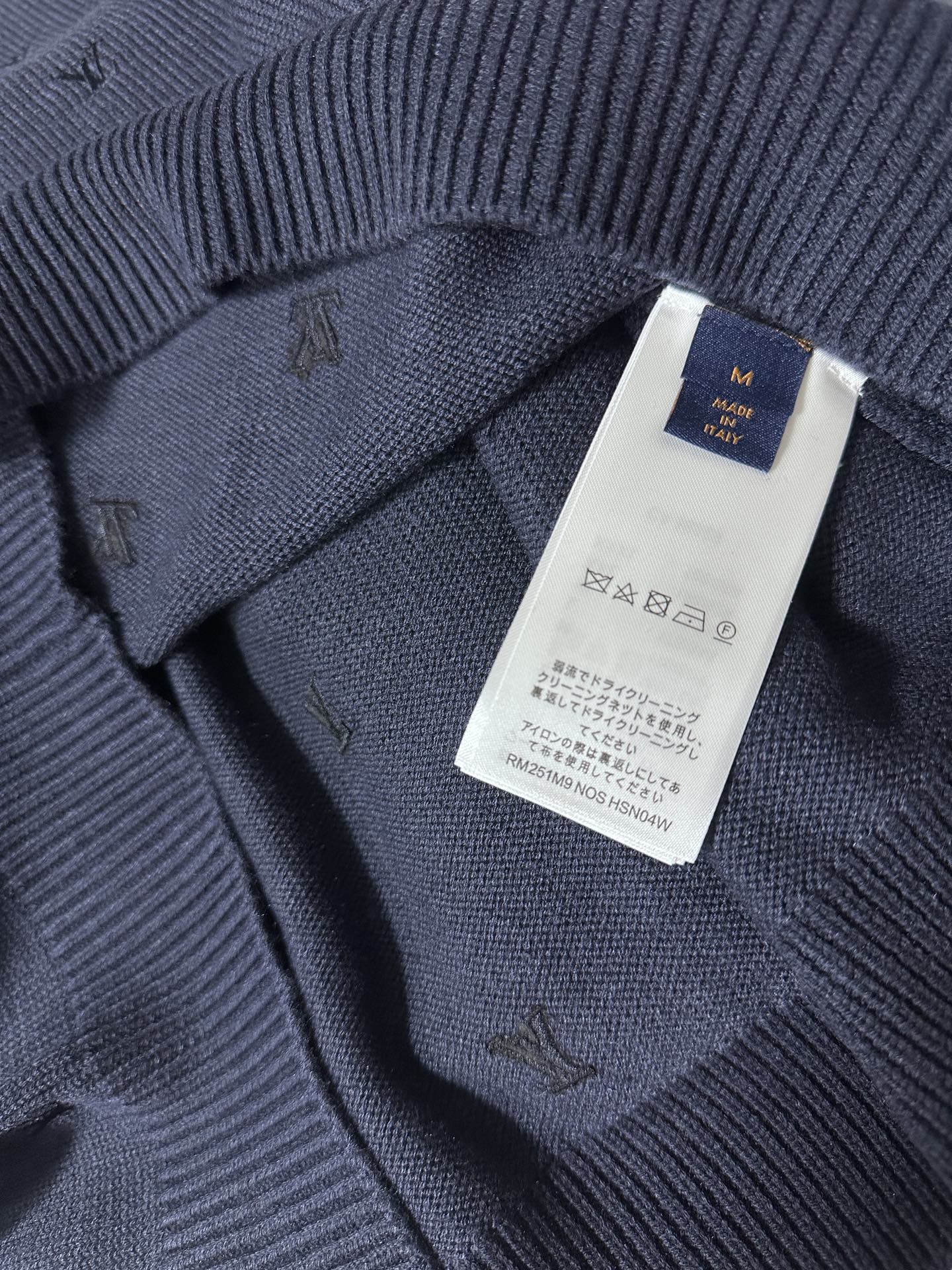Louis Vuitton Monogram Embroidered Round Neck Sweater