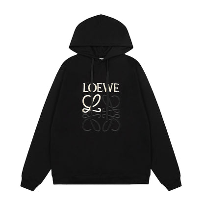 Loewe Center Logo Color-block Hooded Sweatshirt – 25SS