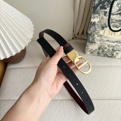 Dior Reversible Calfskin CD Buckle Belt
