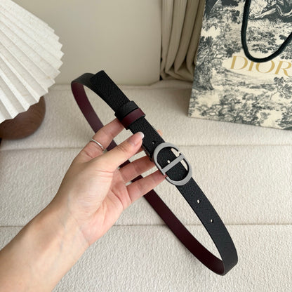 Dior Reversible Calfskin CD Buckle Belt