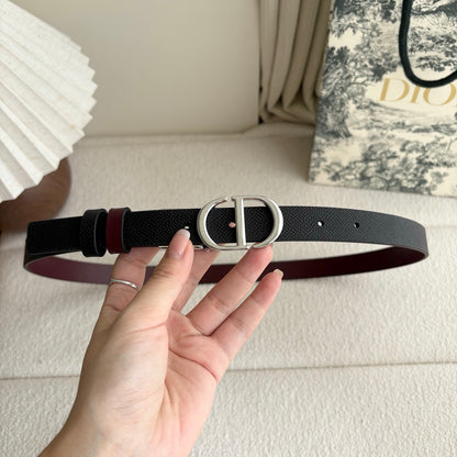 Dior Reversible Calfskin CD Buckle Belt