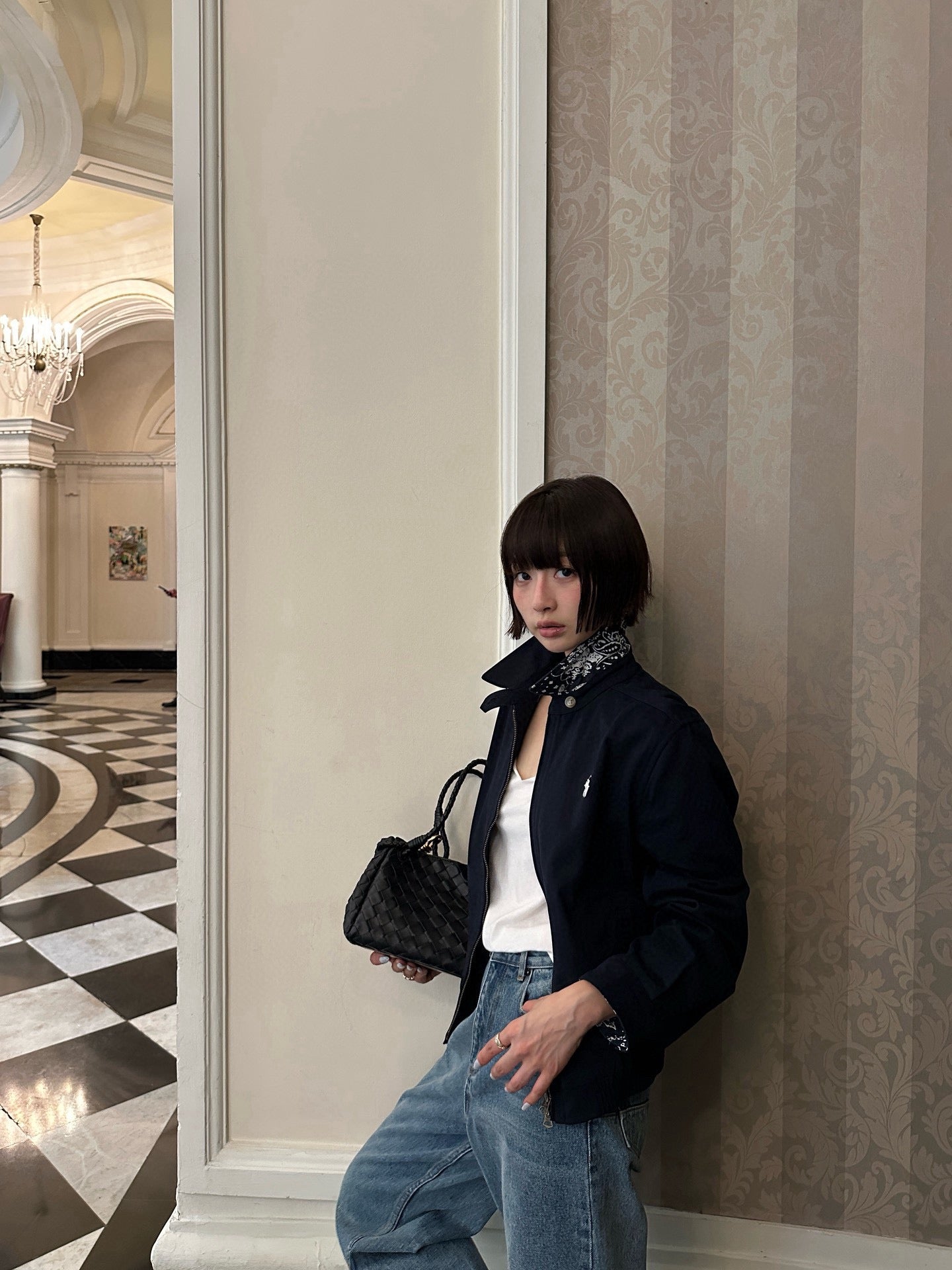 Ralph Lauren Pony Embroidery Patchwork Jacket