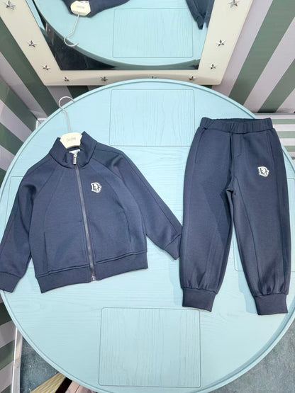 Dior Kids Stand-Collar Sweatshirt and Pants Set – Kids Collection – 25FW