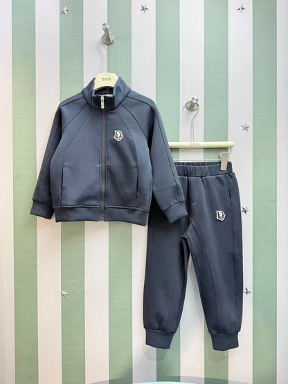 Dior Kids Stand-Collar Sweatshirt and Pants Set – Kids Collection – 25FW