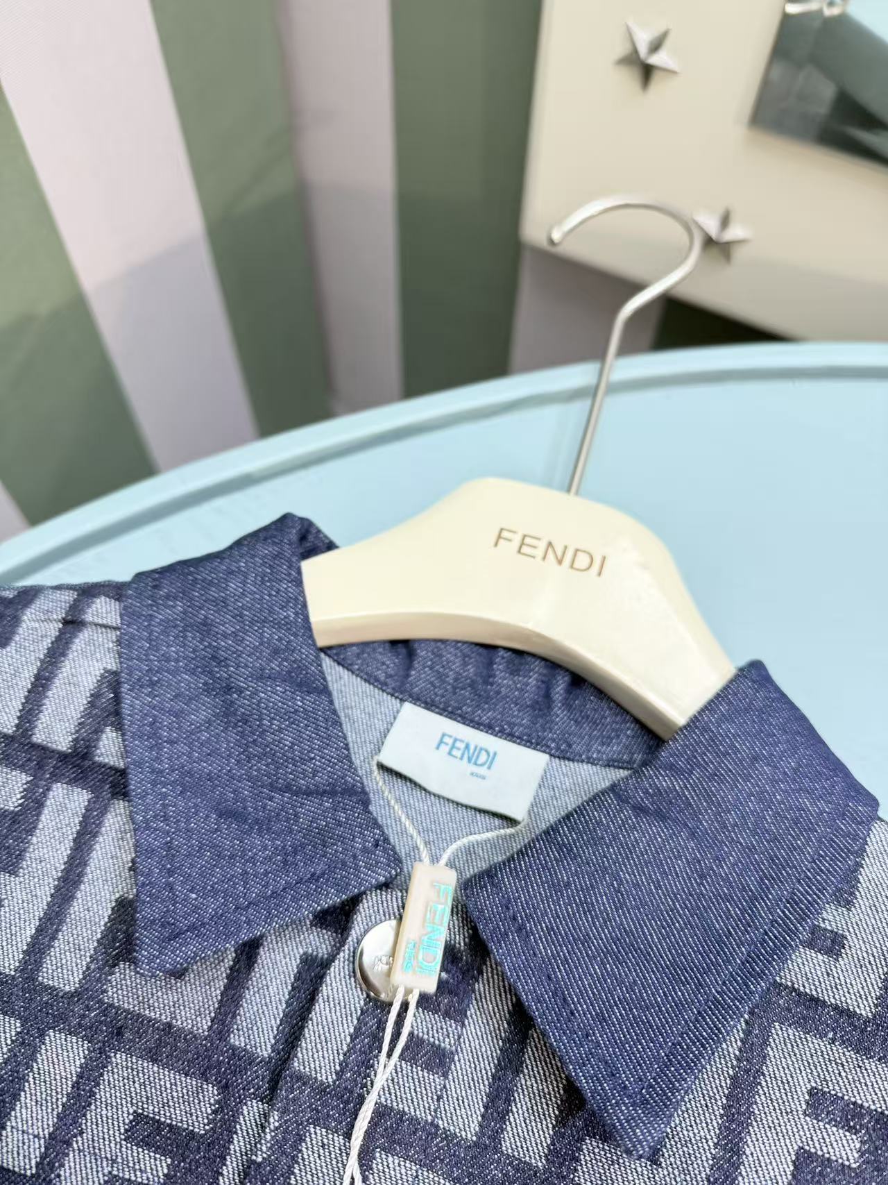 Fendi Children's Jacket and Washed Denim Set – Kids Collection – 2025SS