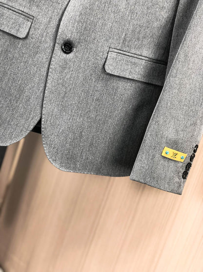 Louis Vuitton Men's Slim Fit Blend Suit Set – Autumn/Winter Collection
