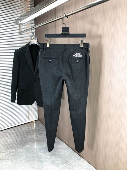 Louis Vuitton Men's Slim Fit Blend Suit Set – Autumn/Winter Collection