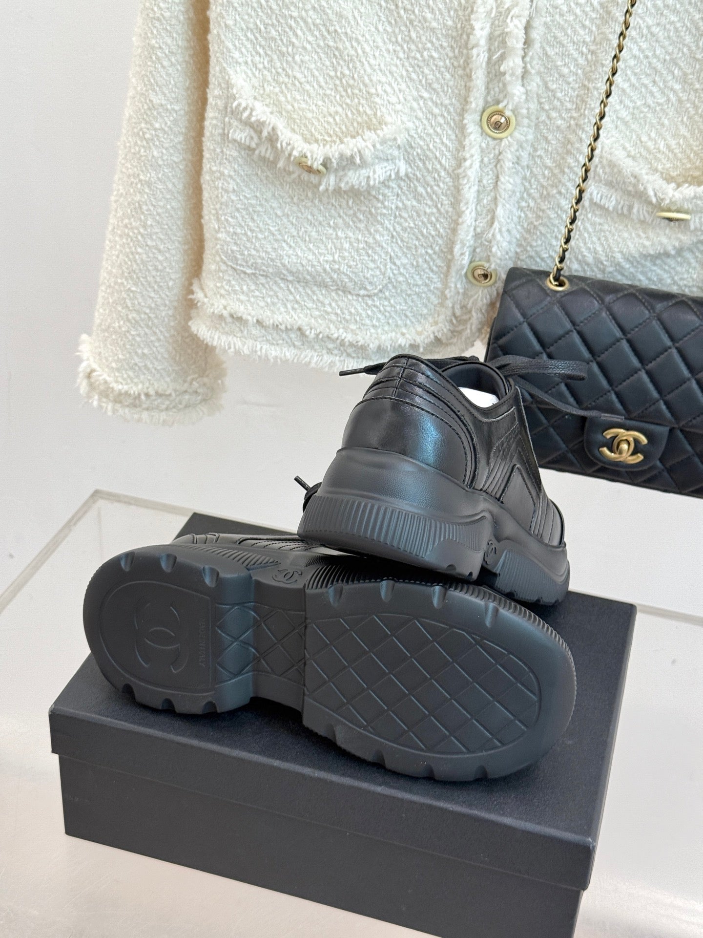 Chanel 25K Thick-Soled Calfskin Dad Sneakers – 25K Collection