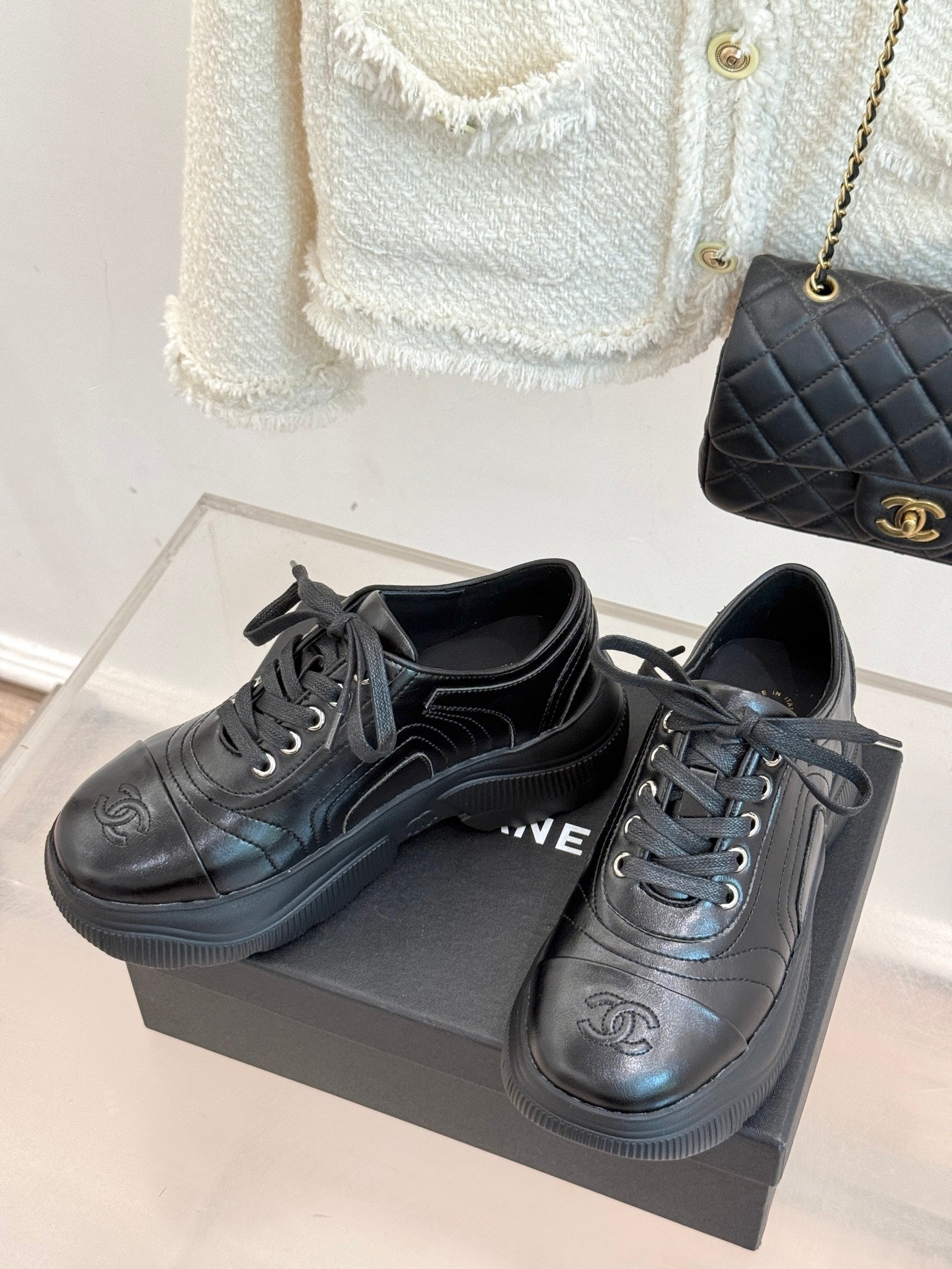 Chanel 25K Thick-Soled Calfskin Dad Sneakers – 25K Collection