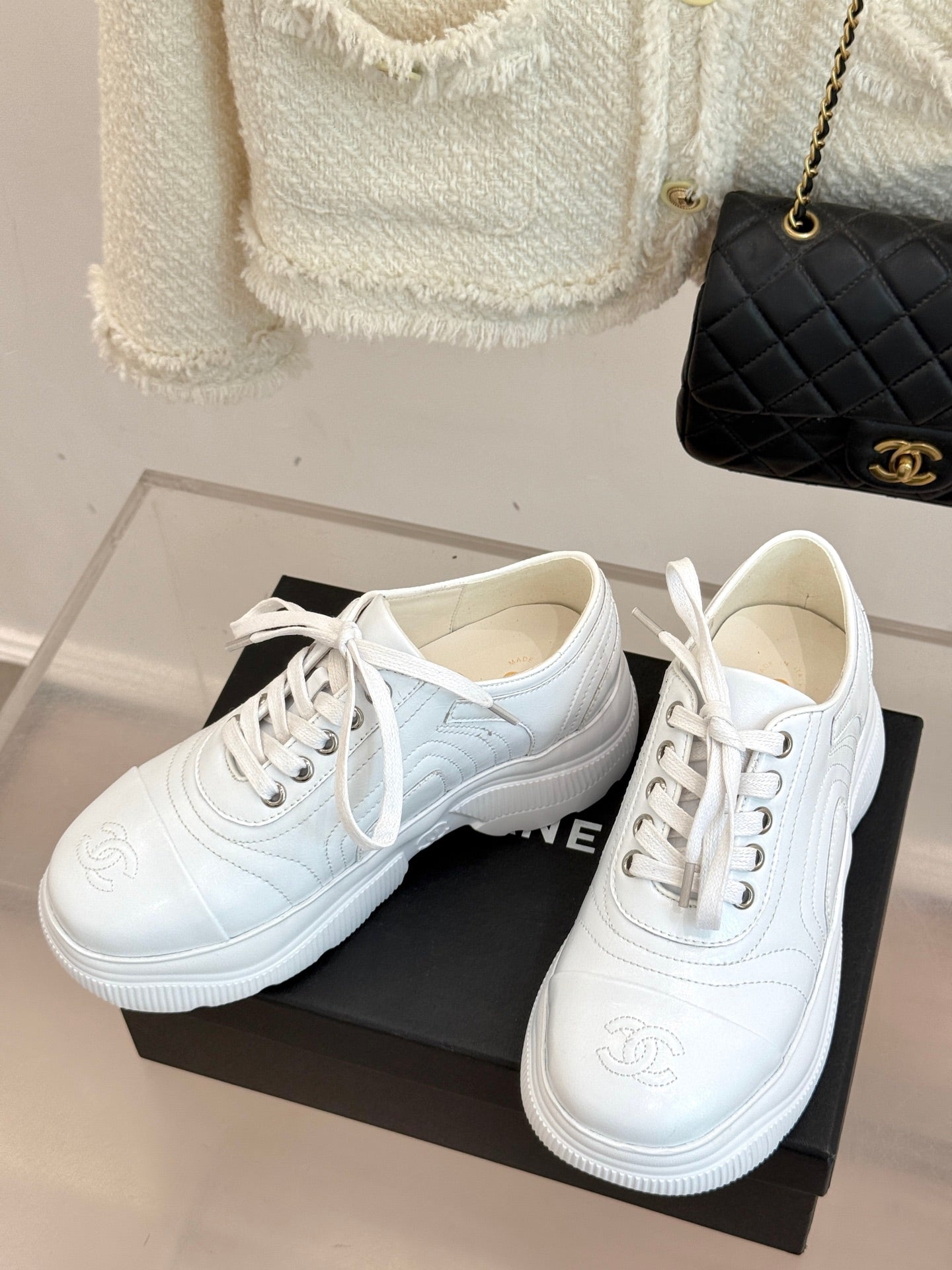 Chanel 25K Thick-Soled Calfskin Dad Sneakers – 25K Collection