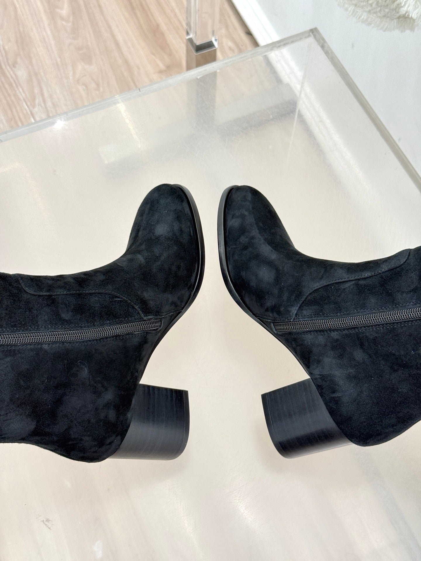 Chanel 25K Double C Metal Buckle High-Heel Long Boots