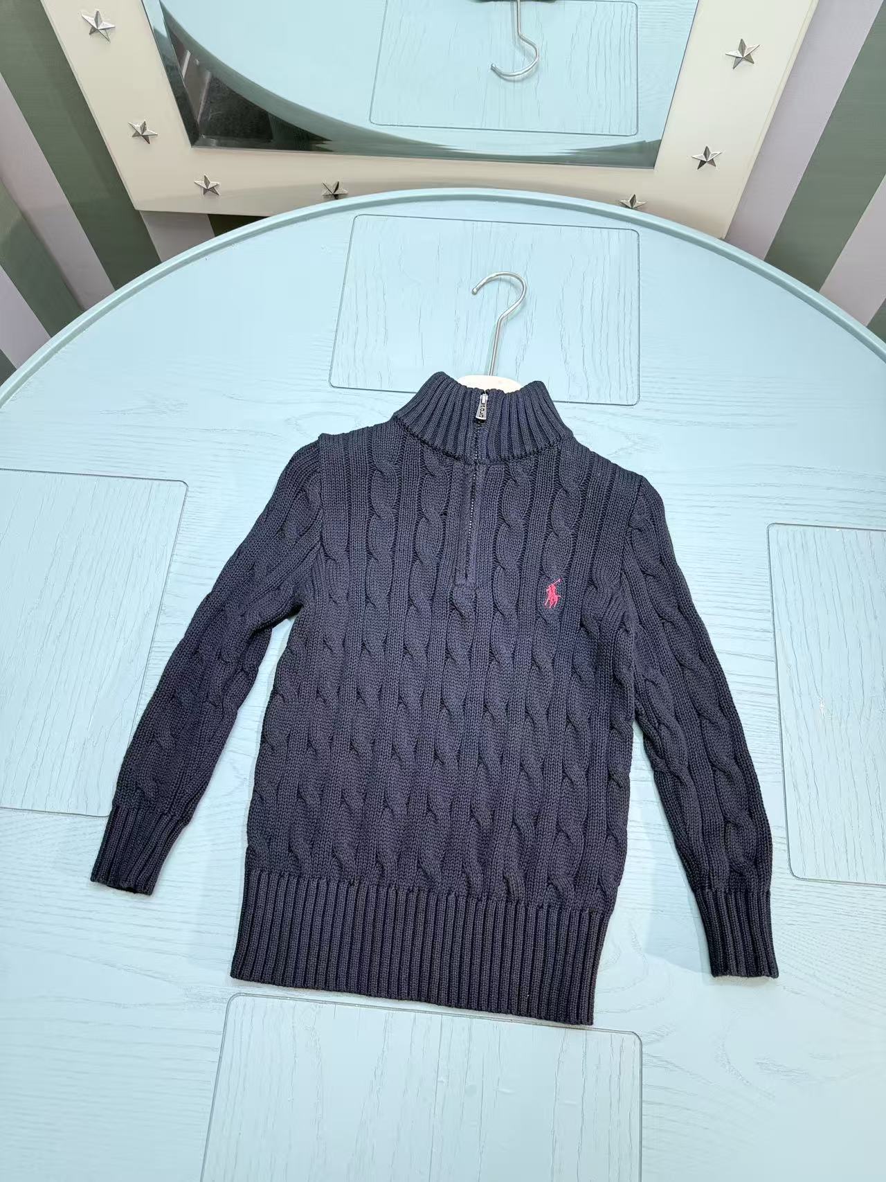 Ralph Lauren Polo Boys' Striped Knit Sweater – Kids Collection – 2025SS