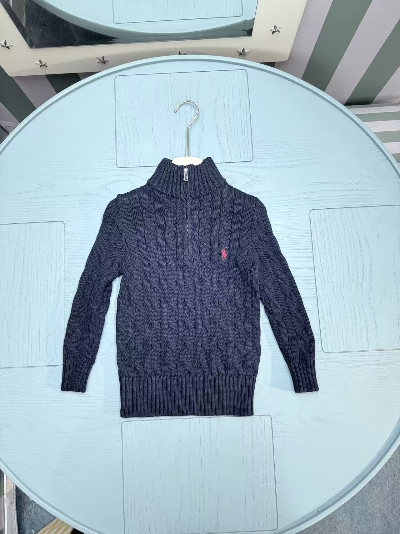 Ralph Lauren Polo Boys' Striped Knit Sweater – Kids Collection – 2025SS