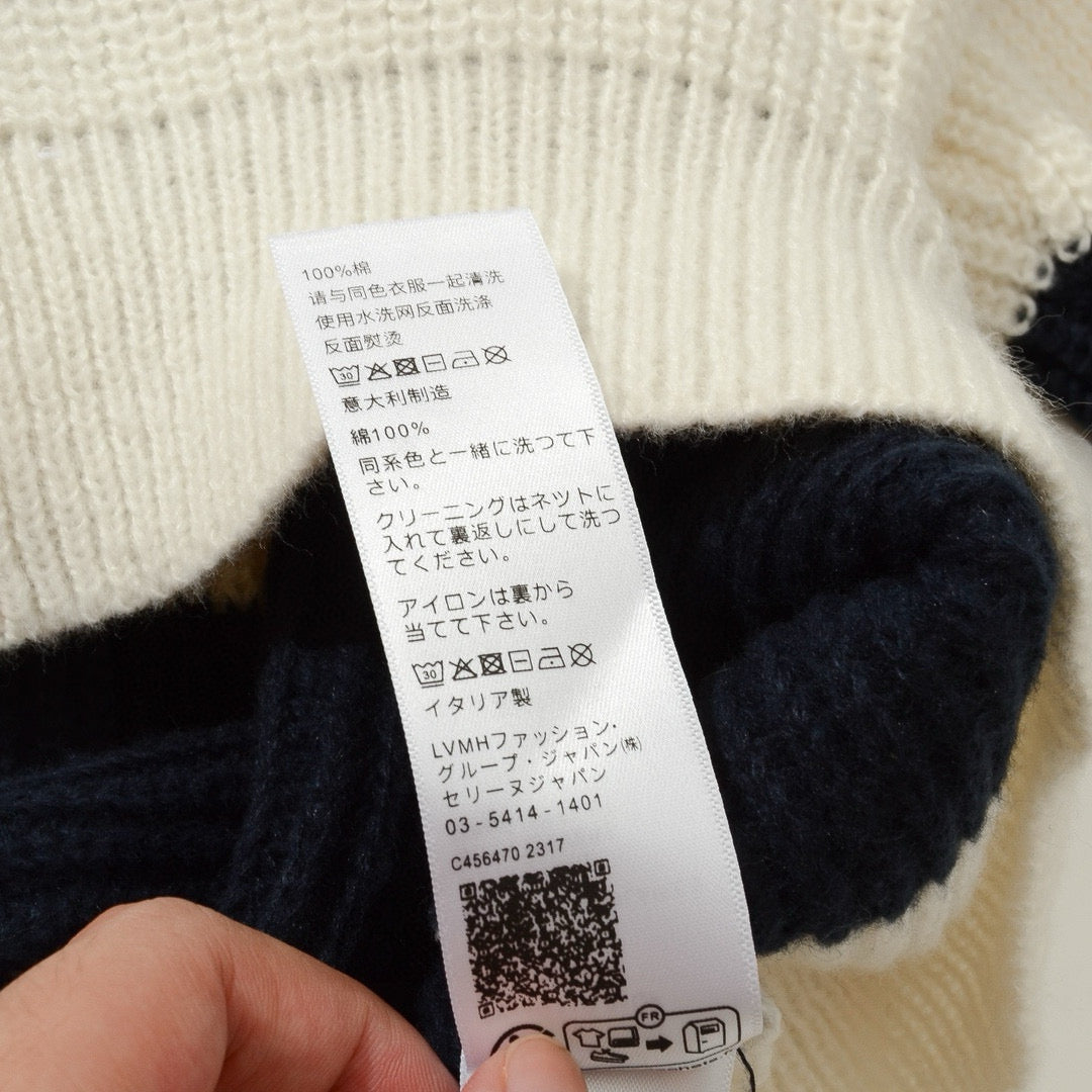 Celine Chunky Striped Jacquard Crewneck Sweater – 24SS