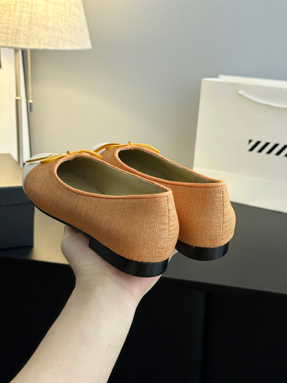 Chanel 25B Bow Mary Jane Flats