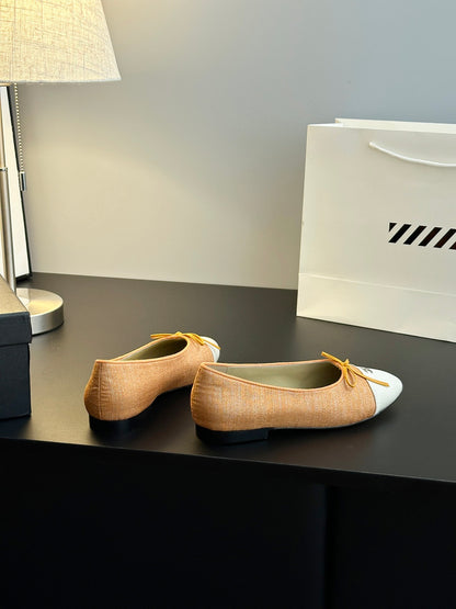 Chanel 25B Bow Mary Jane Flats
