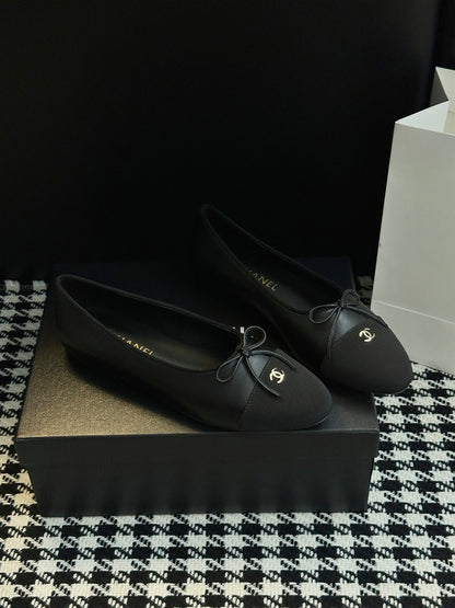 Chanel 25B Bow Mary Jane Flats