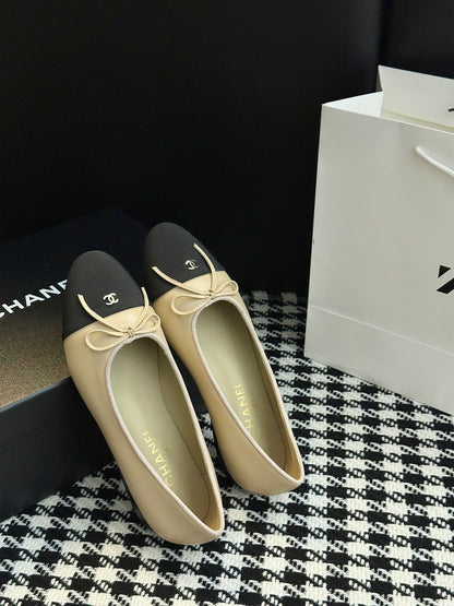 Chanel 25B Bow Mary Jane Flats