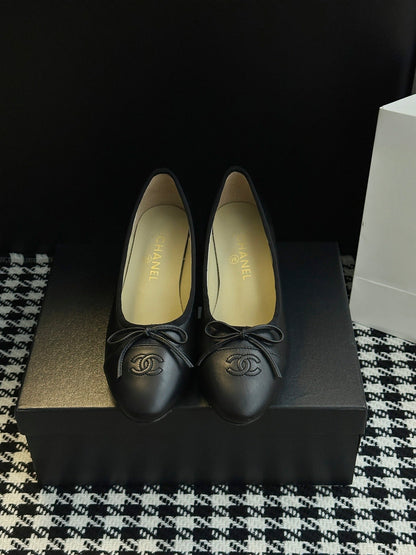 Chanel 25B Bow Mary Jane Shoes
