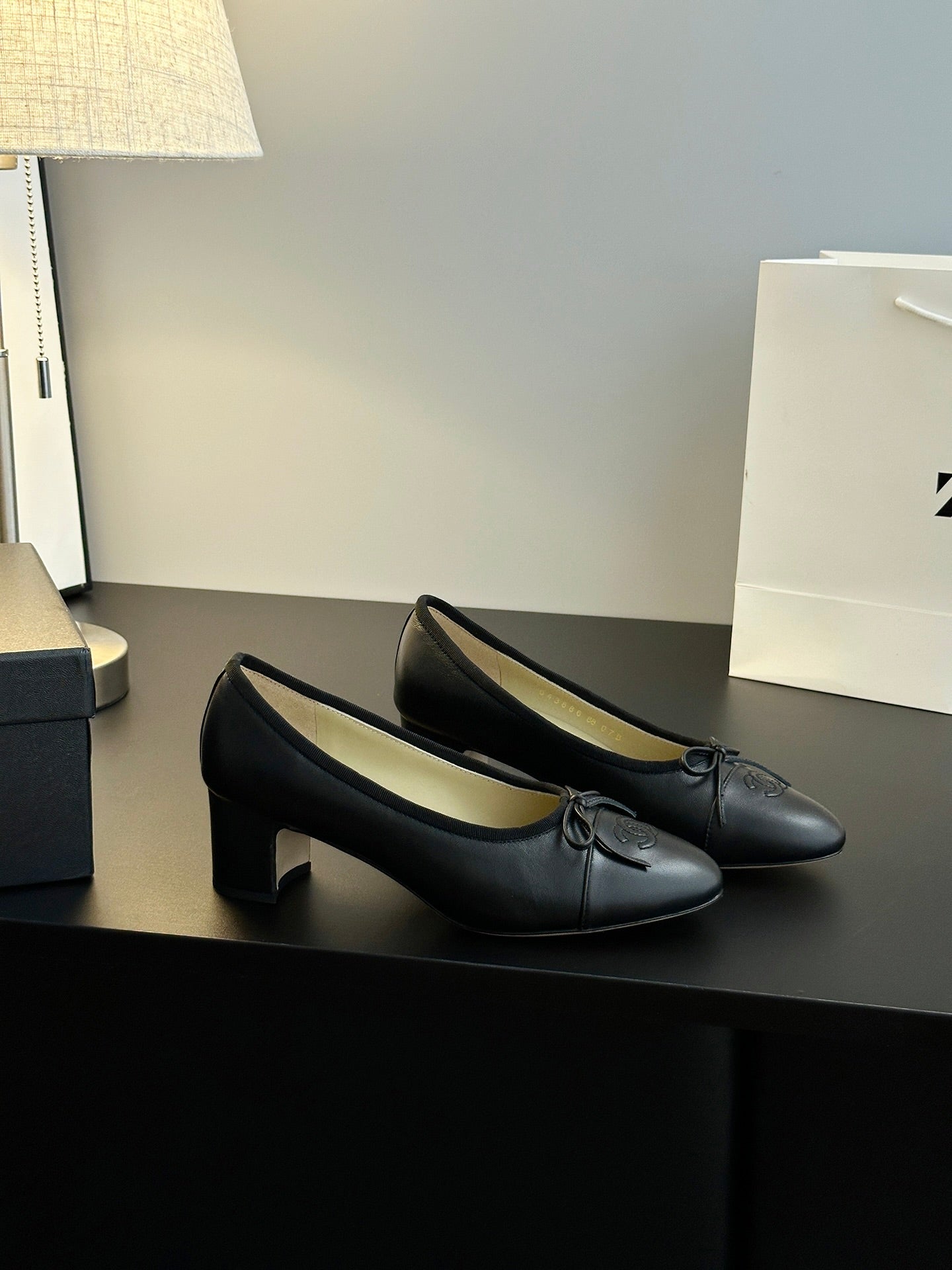 Chanel 25B Bow Mary Jane Shoes