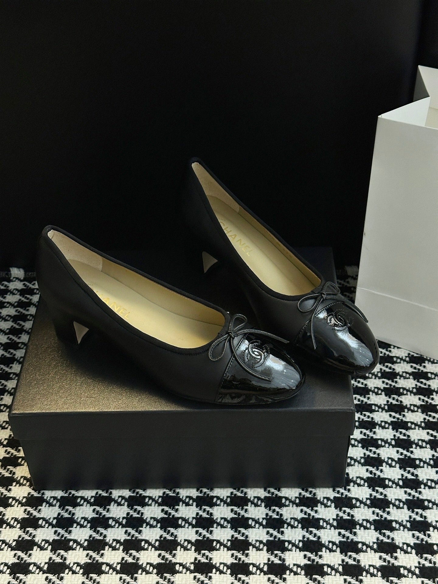 Chanel 25B Bow Mary Jane Shoes