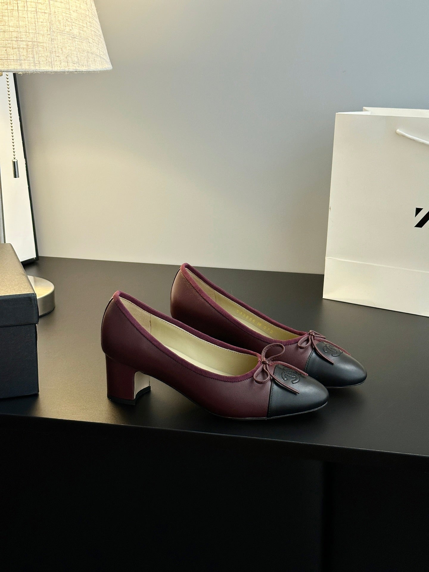 Chanel 25B Bow Mary Jane Shoes