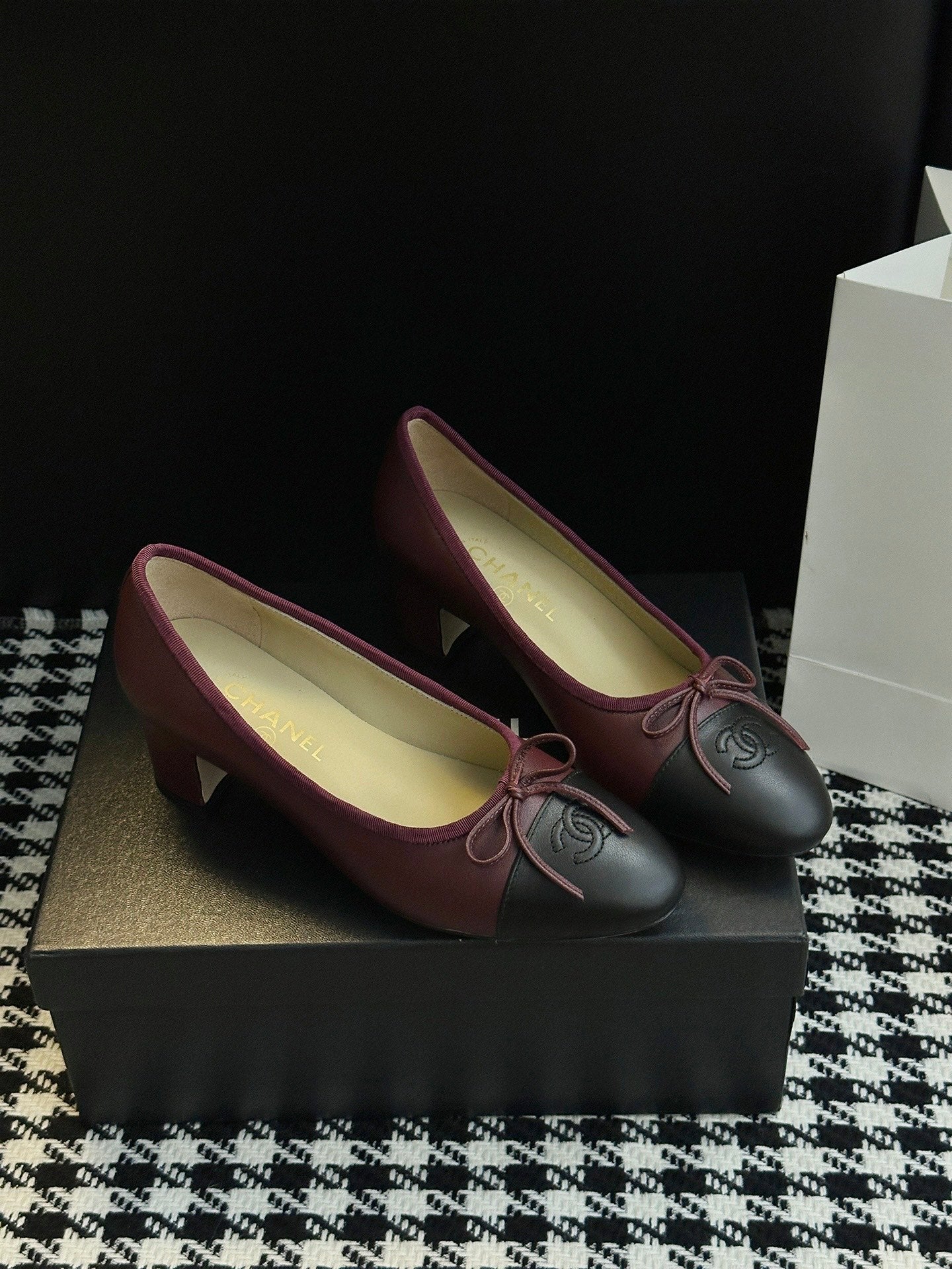 Chanel 25B Bow Mary Jane Shoes