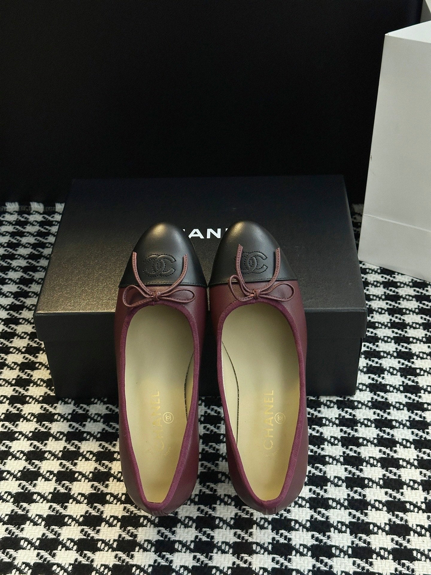 Chanel 25B Bow Mary Jane Shoes