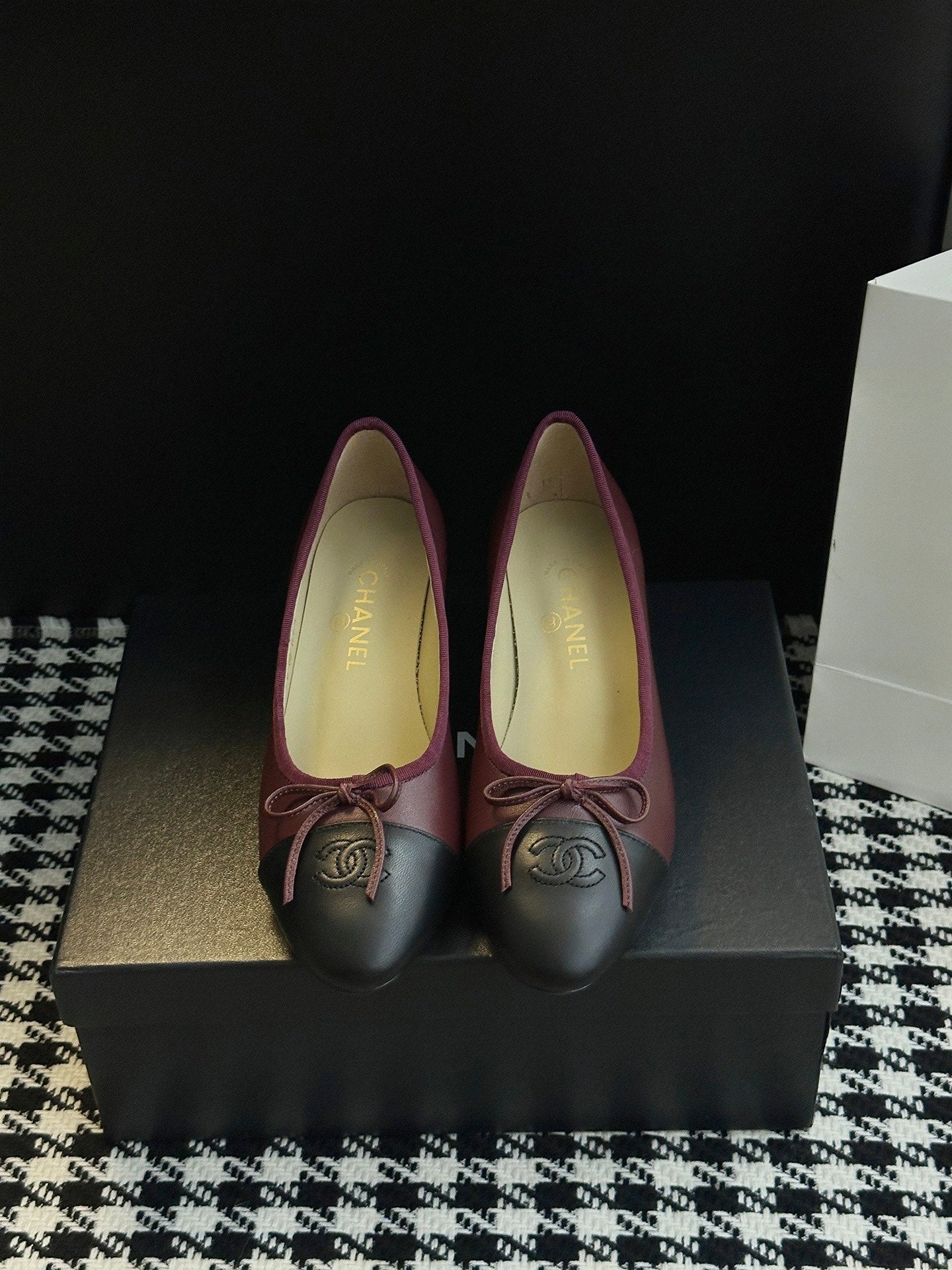 Chanel 25B Bow Mary Jane Shoes