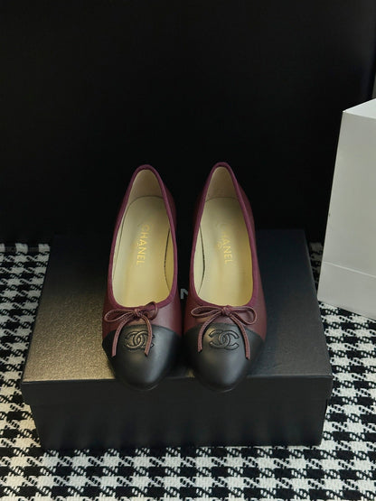 Chanel 25B Bow Mary Jane Shoes