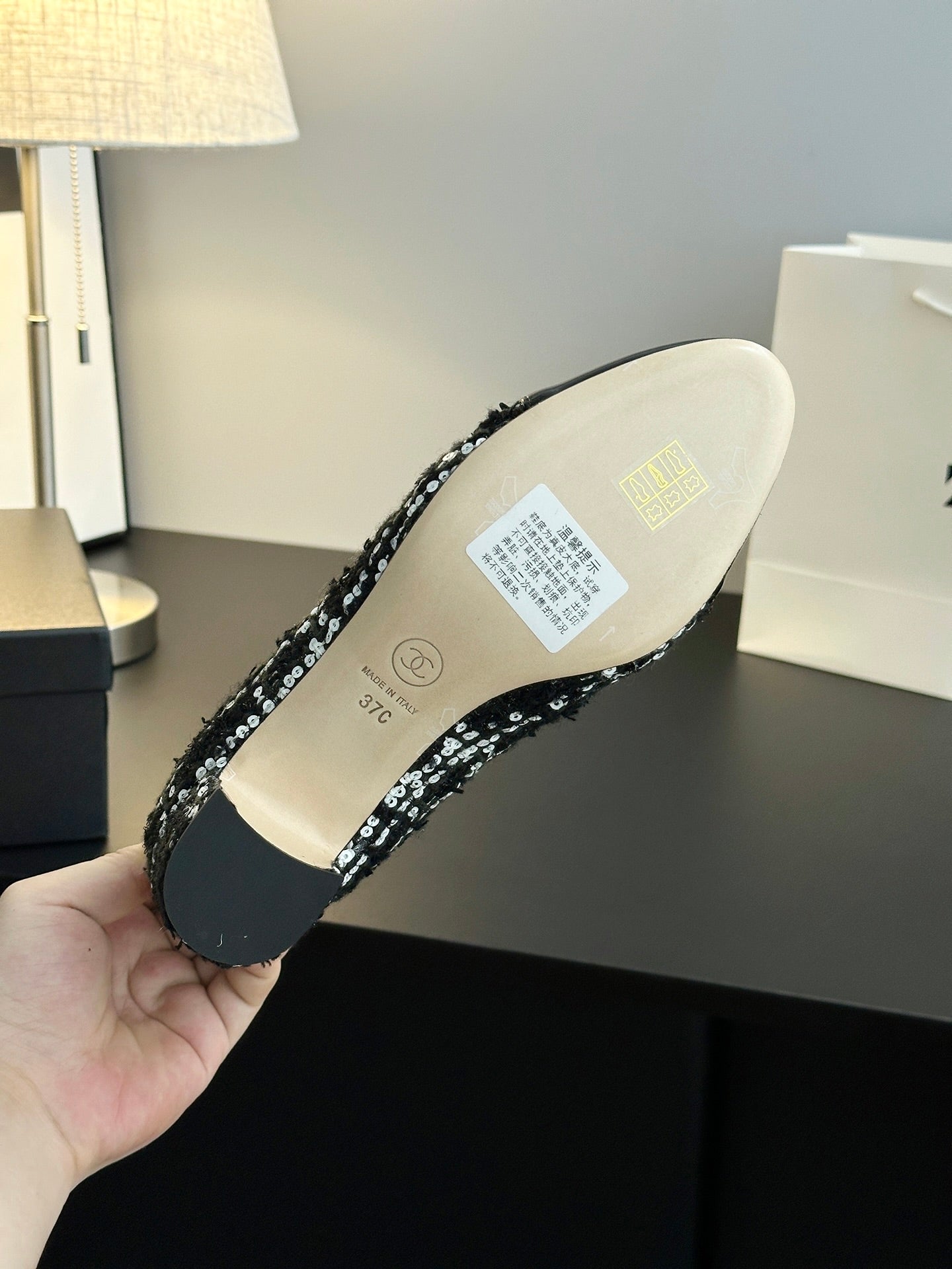 Chanel 25B Bow Mary Jane Shoes