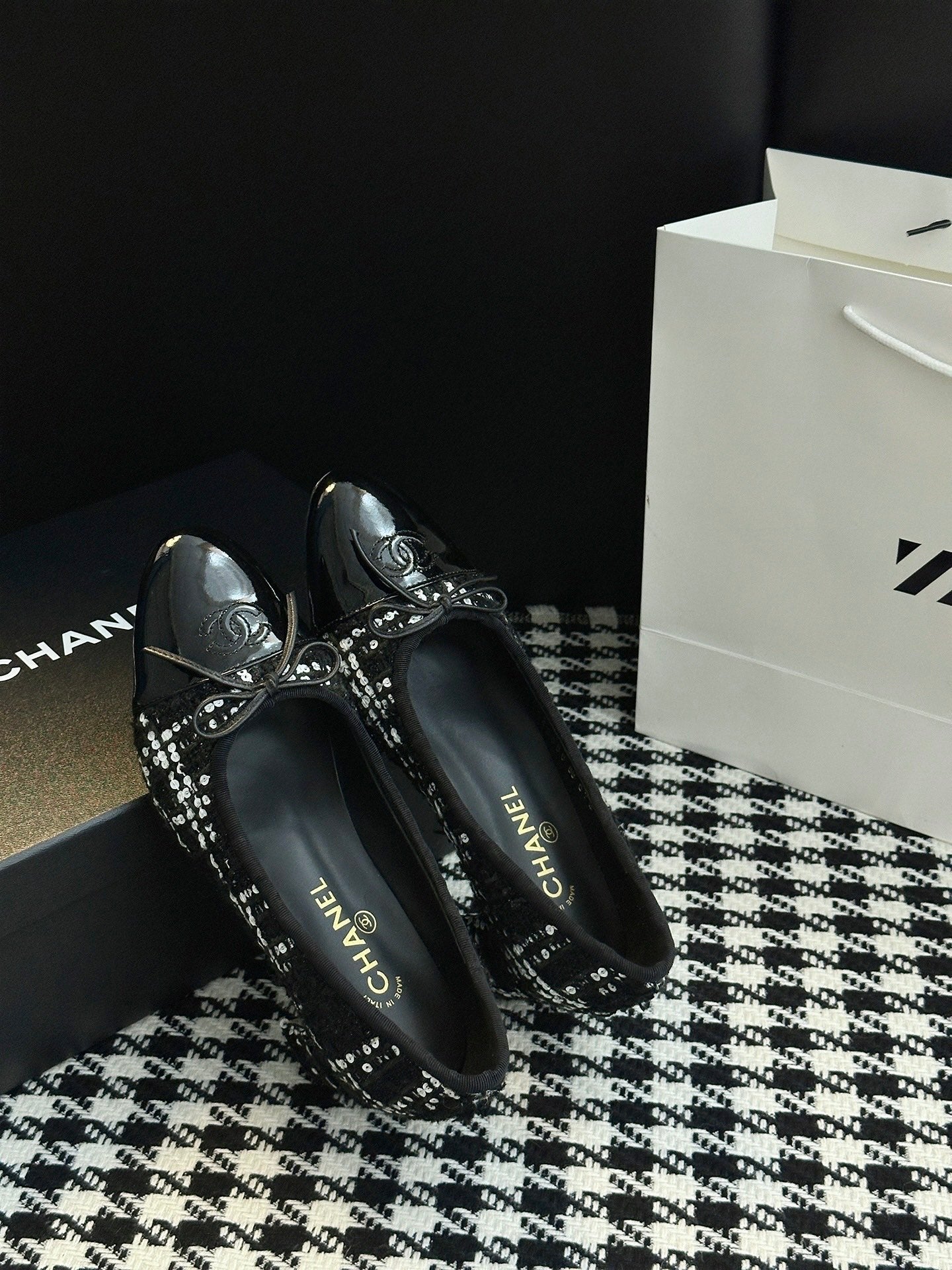 Chanel 25B Bow Mary Jane Shoes