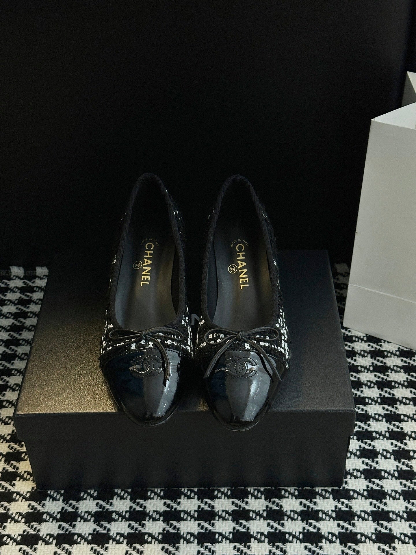 Chanel 25B Bow Mary Jane Shoes