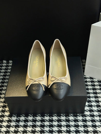 Chanel 25B Bow Mary Jane Shoes