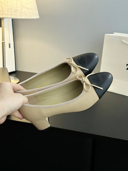 Chanel 25B Bow Mary Jane Shoes