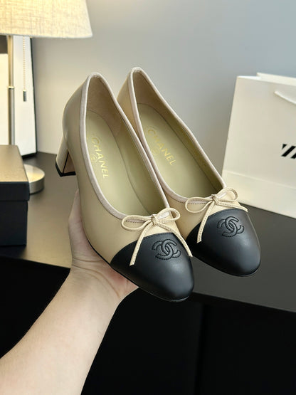 Chanel 25B Bow Mary Jane Shoes
