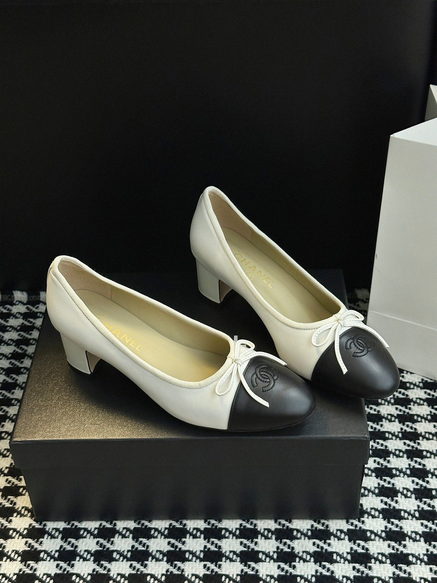 Chanel 25B Bow Mary Jane Shoes