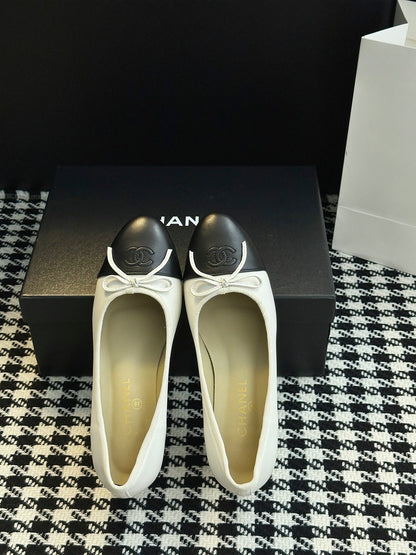 Chanel 25B Bow Mary Jane Shoes