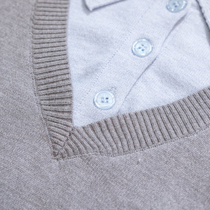 Miu Miu Wool Blend Faux Two-Piece Sweater – 25FW