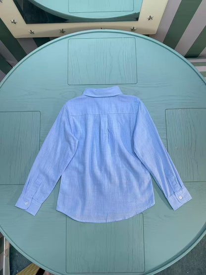 Ralph Lauren Polo Kids Embroidered Shirt – 2025SS – Kids Collection