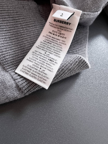 Burberry Half-Zip Wool Blend Sweater