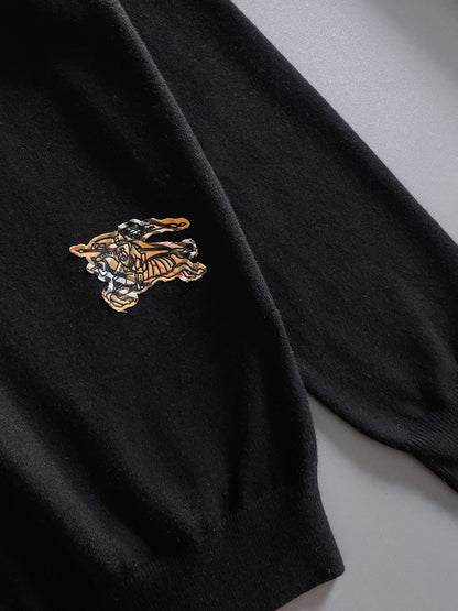 Burberry Half-Zip Wool Blend Sweater