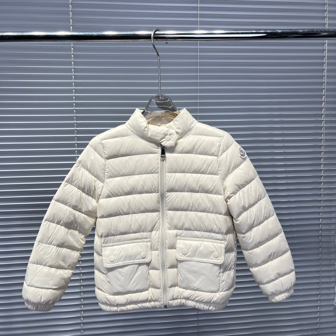 Moncler Kids Short Stand Collar Puffer Jacket – 25FW