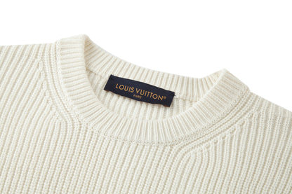 Louis Vuitton Embroidered Logo Knit Sweater