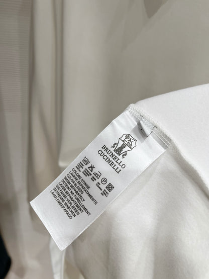 Brunello Cucinelli Men's Embroidered Logo Base Layer Top – 2025FW